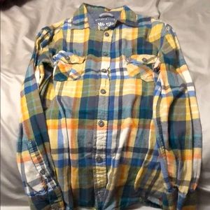 Yellow/blue flannel